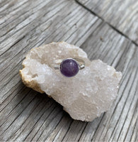 Amethyst Bead Ring