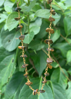 Golden Tigers Eye Chip Anklet