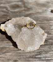 Clear Quartz Bead Ring