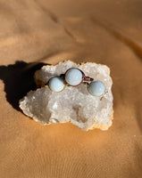 Aquamarine Bead Ring