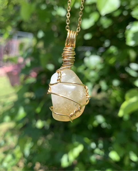 Polished Citrine Necklace