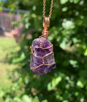 Rough Amethyst Necklace