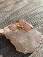 Rose Quartz Bead Ring