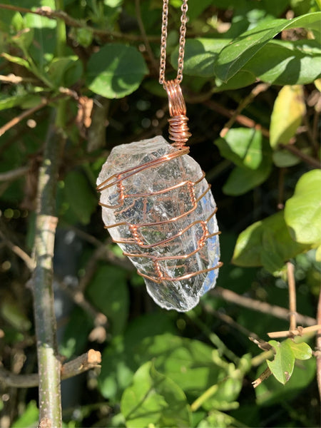 Rough Clear Quartz Necklace